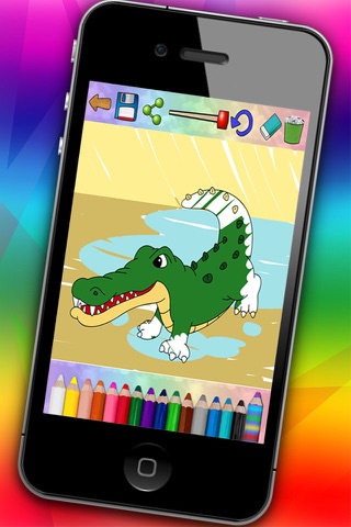 Zoo Animals Coloring Book Game screenshot 2