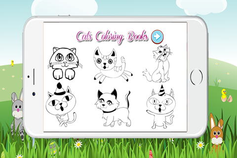 Cats Worlds Coloring Book for Preschool Game screenshot 4