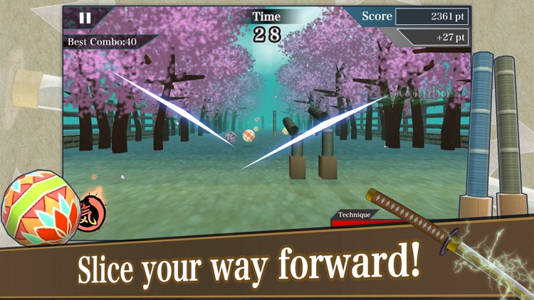 Samurai Sword "Slashing Action"