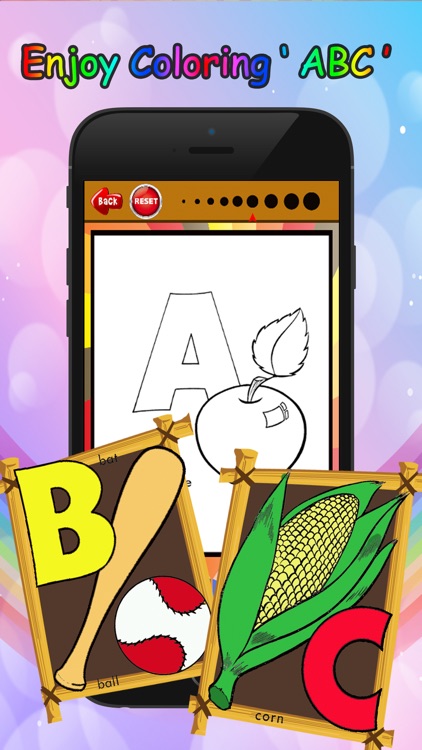 ABC Letter Coloring Book: preschool learning game