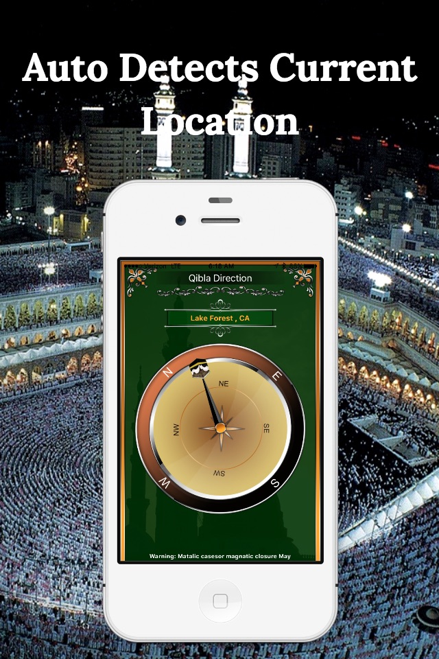 Qibla Compass-Finding Maccah Free screenshot 2