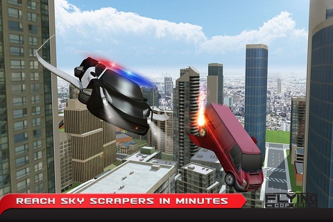 Flying Cop Car Simulator 3D – Extreme Criminal Police Cars Driving and Airplane Flight Pilot Simulation screenshot 4
