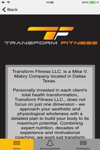 Transform Fitness LLC screenshot 3