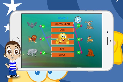 English Matching Vocabulary Word Games For Kids screenshot 3