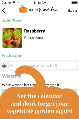 myVeg&Fruit | The app to manage your vegetable garden screenshot 2