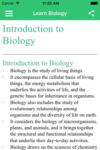 Learn Biology Lite screenshot 3