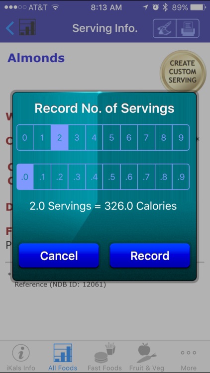 iKals - iNutrient: Calories screenshot-4