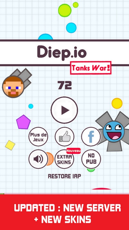 Armored.io Tanks War : the Geometry Armored and Shot Color Game - Dot.IO - Free