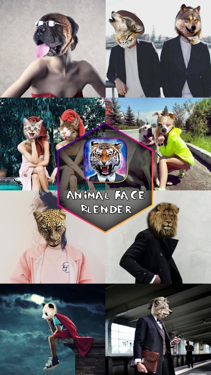 Animal Face Booth - Photo Sticker Blend.er to Morph and Change Yr Skin with Wild Animation Effect