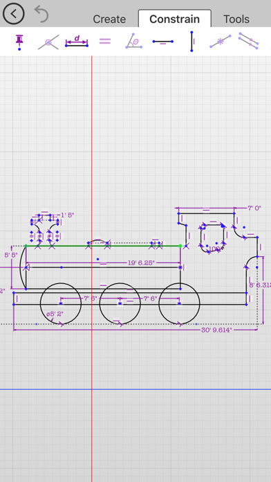 ドローまで - 拘束と寸法の2D CAD図... screenshot1