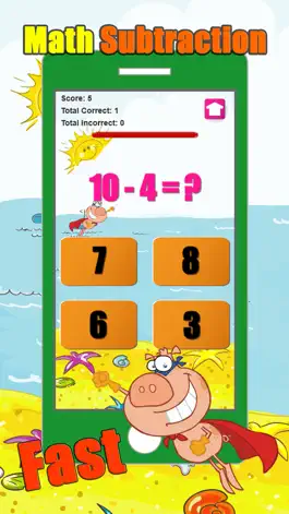 Game screenshot Basic Subtraction Math Games And Puzzles For Kids apk