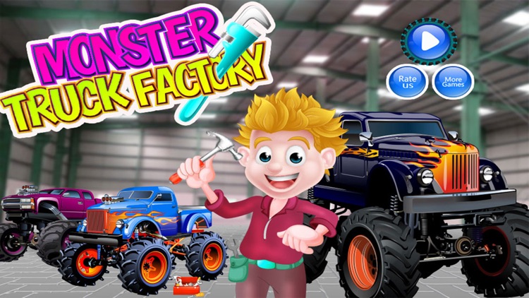 Monster Truck Mechanic Repair Factory Game screenshot-3