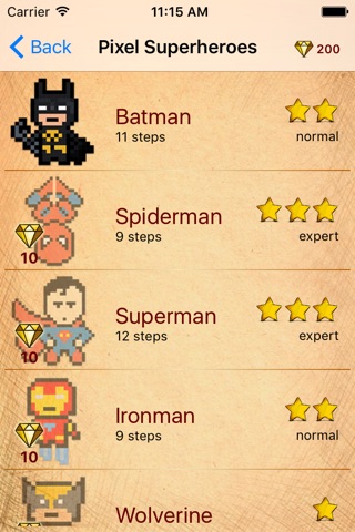What To Draw For Pixel Superheroes screenshot 2