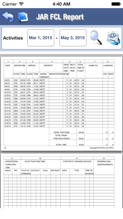 AvTech Flight Log screenshot-3