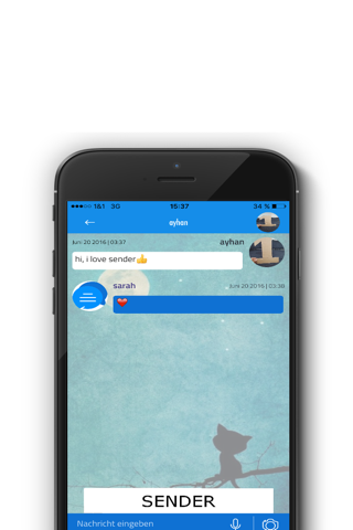 Sender - Chatte sicher mit der neuen messenger app screenshot 4