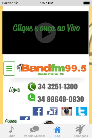 Band FM Santa Vitória screenshot 2