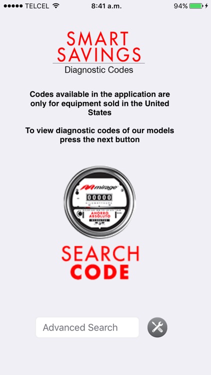 Diagnostic Codes Mirage