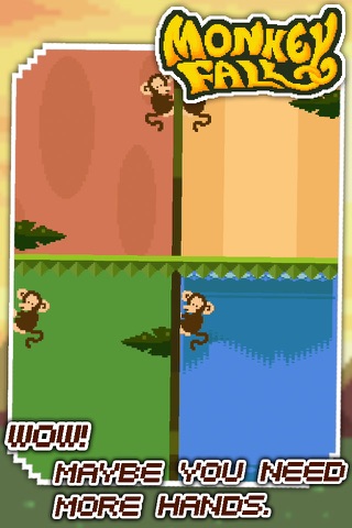 Monkey Fall Free screenshot 4