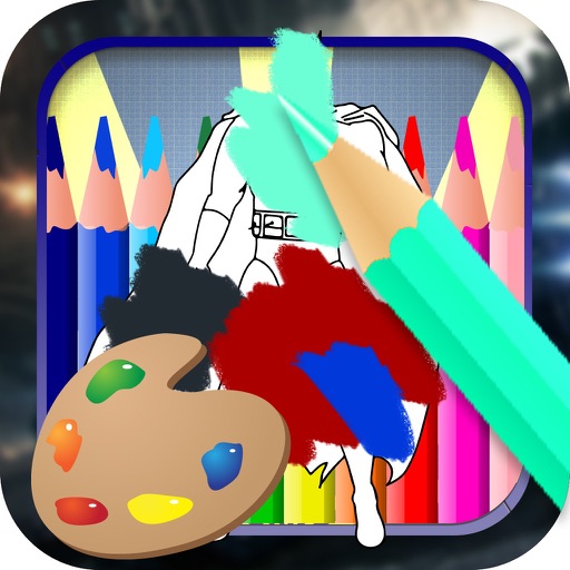 Color Book Game for Kids: Batman Down of Justice Version iOS App
