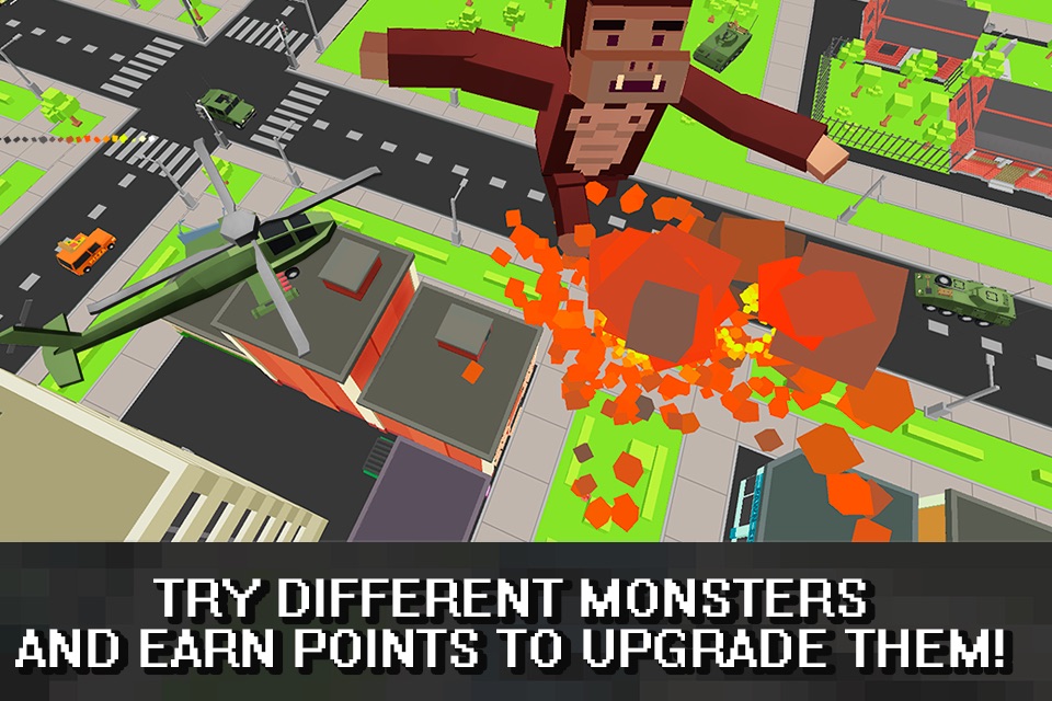 Cube Dino City Rampage 3D screenshot 4