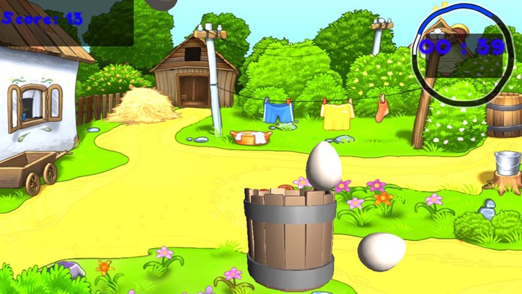 Golden Farm Egg Cather Rescue Free:Angry Chicken screenshot-3