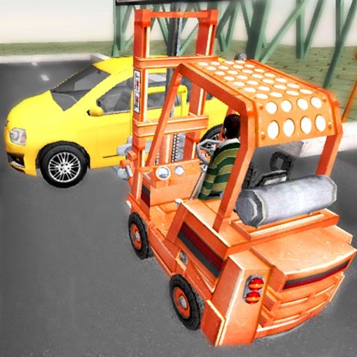 Extreme Forklift Challenge 3D - Construction Crane Driving School Game
