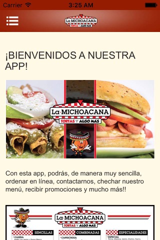 Tortas La Michoacana screenshot 3