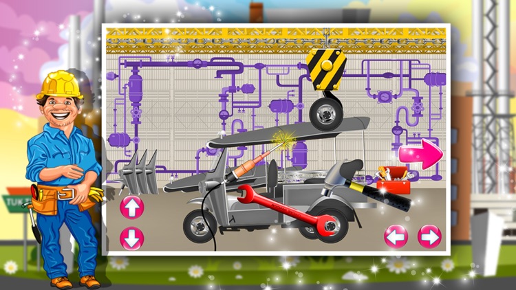 Tuk tuk Factory – Auto rickshaw maker & builder game for kids screenshot-4