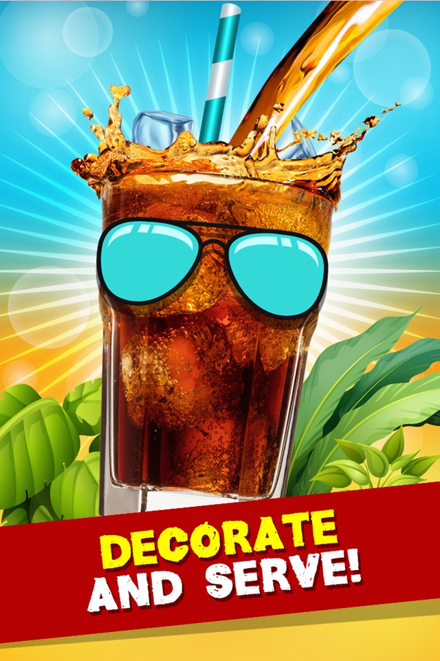Soda Cola Salon - Frozen Drink Maker Game for Kids screenshot 2