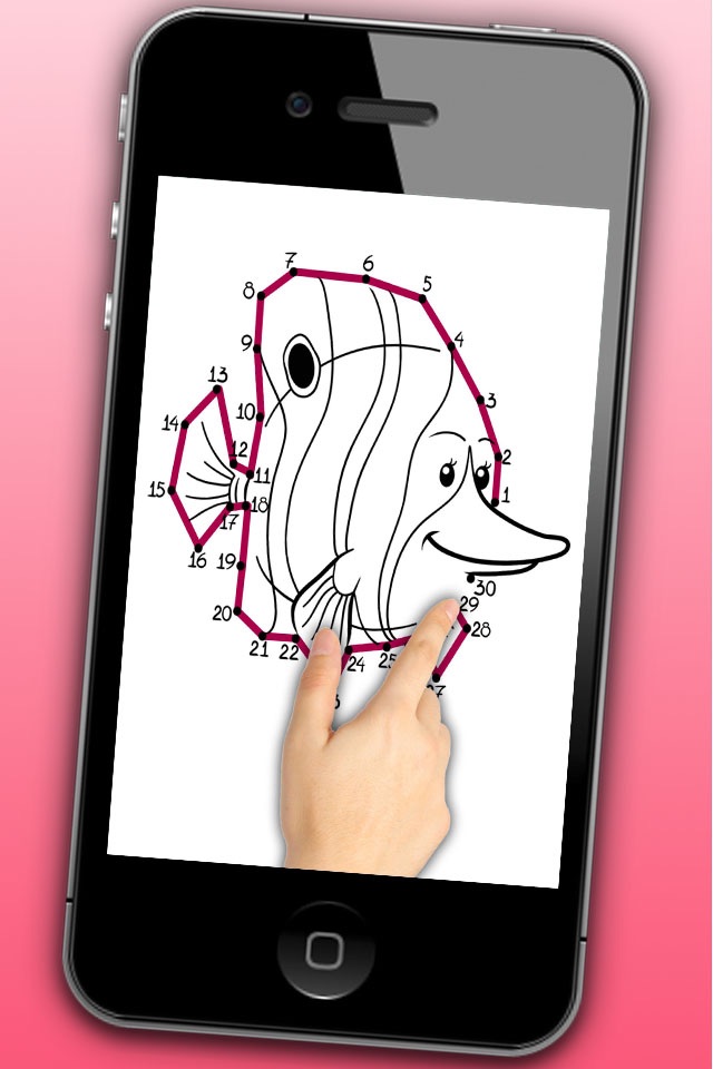 Educational Coloring book - Connect the dots then paint the drawings with magic marker screenshot 4