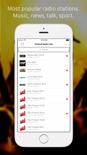 Suomi Radio: app antaa pääsyn kaikkiin radio Suomi (Finland (圖1)-速報App