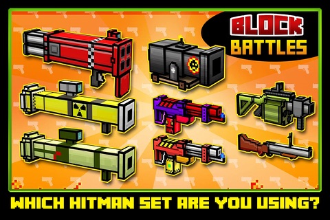 Block Battles City Crime Defense : Pixel war Gun-Craft Sniper Shooting Games screenshot 3