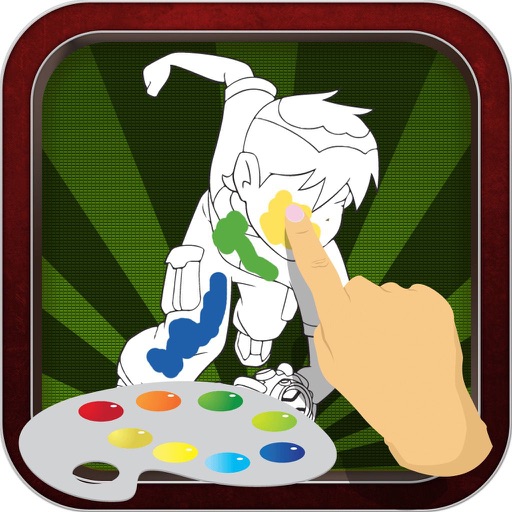 Color Book Game for Kids: Ben 10 Alien Force Version iOS App