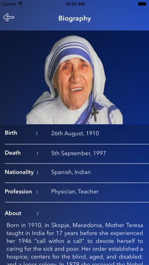 Mother Teresa Quotes - Peace begins with a smile.(圖2)-速報App
