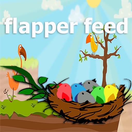 Flapper feed game for kids Icon