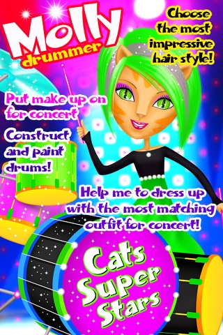 Crazy Cats Super Stars - Animal Pop Music Band Hair & Style Makeover screenshot 2