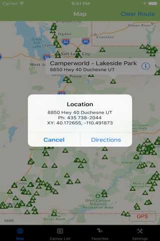 Utah – Camping & RV spots screenshot 4