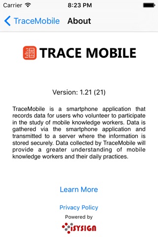 Trace-Mobile screenshot 2