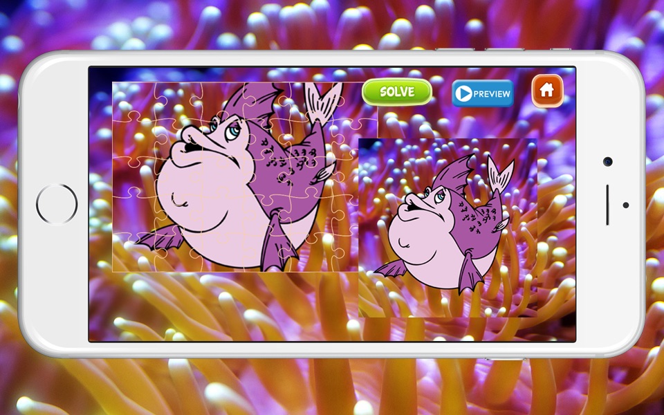 Sea Fish Aquarium Game Jigsaw Puzzles for Toddler screenshot 2