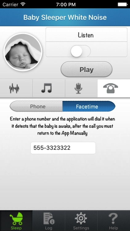 Baby sleeper: womb sounds and white noise for soothing and calming baby screenshot-3
