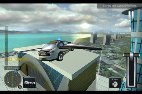 Flying Police Car Simulator 3D screenshot 4