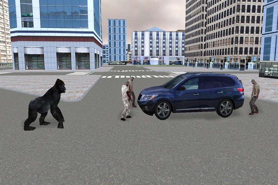 Real Gorilla vs Zombies - City screenshot 3