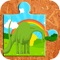 Dinosaur Rex Jigsaw Puzzle game for kids and adult , picture of cute Dinosaurs