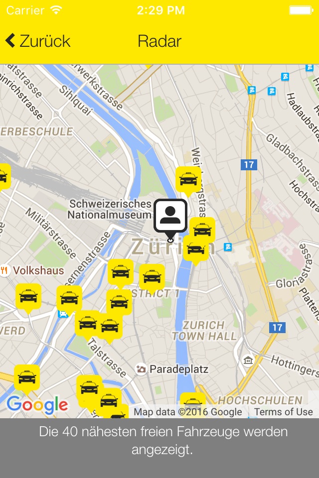 Taxi 7x7 Zürich screenshot 2