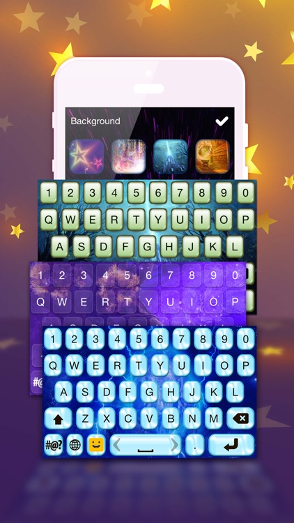 Magic Keyboard Designs – Glow.ing Key Skins with Cute Emoji and Fonts for Text.ing