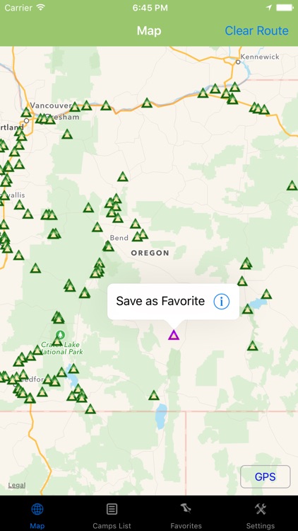 Oregon – Camping & RV spots