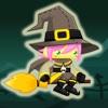 Icon Floppy Witch Learn To Fly By Magic Broom In Halloween Night - Tap Tap Games