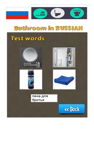Russian Vocabulary Teacher - Bathroom Words screenshot 4