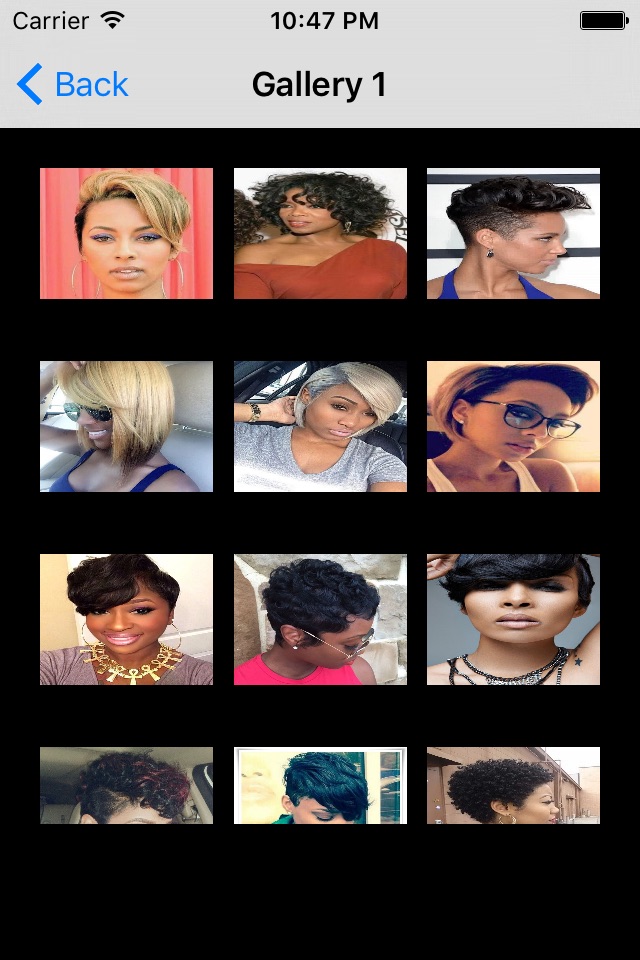 Short Hairstyles For Black Women screenshot 2
