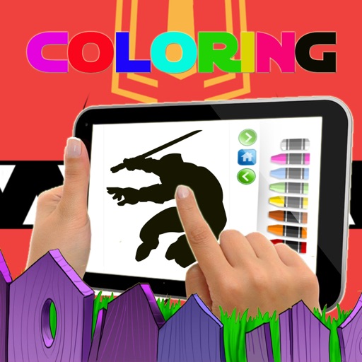Coloring Kids Power Rangers Megaforce Edition iOS App